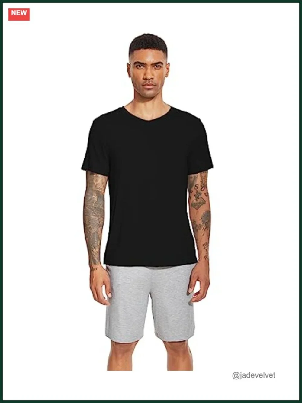 Men's Pajama Set Soft Short Sleeve Sleepwear Loungewear Viscose from Bamboo